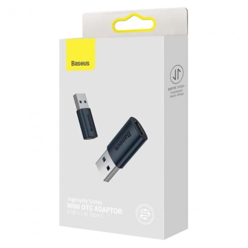 Baseus Ingenuity ZJJQ000101 USB Tipo-C Negro - Adaptador Mini OTG - Ítem2