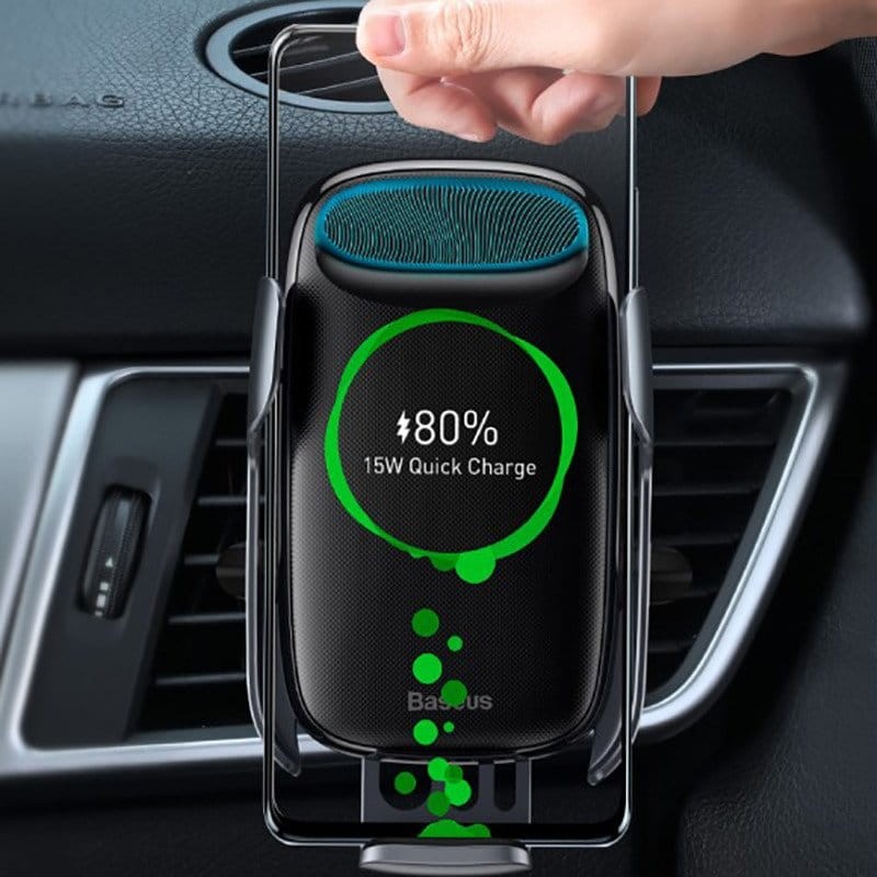 Baseus Milky Soporte Smartphone para Coche Cargador Inalámbrico 15W - Ítem6