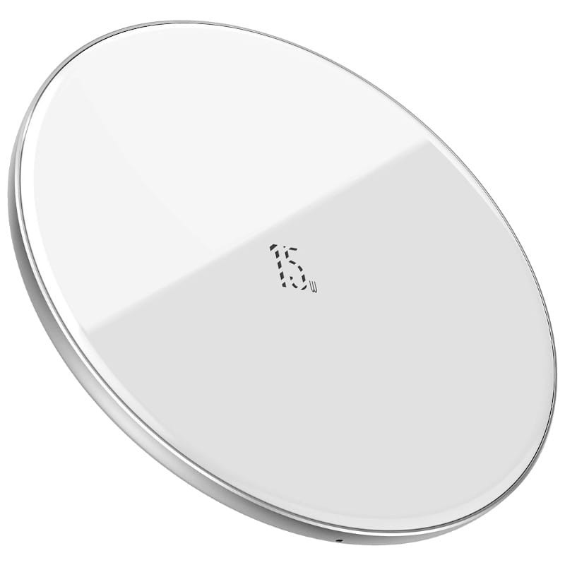 Baseus Simple Carregador Sem Fio 15W QI Branco
