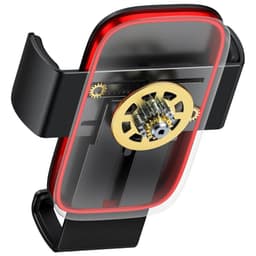 Baseus Soporte para Coche Metal Age Gravity Air 2 Negro y Rojo - Trasera