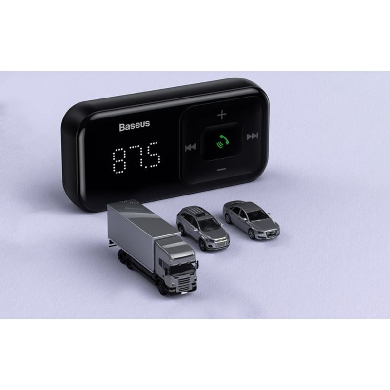 Baseus T Shaped S-16 Leitor MP3 Bluetooth para Carro + Carregador - Item5
