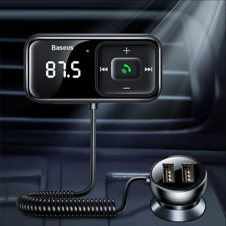 Baseus T Shaped S-16 Leitor MP3 Bluetooth para Carro + Carregador - Item7
