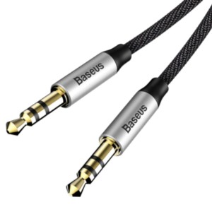 Baseus Yiven Adaptador Cable Mini Jack 3.5mm Macho a Mini Jack 3.5mm Macho 1.5M Plata