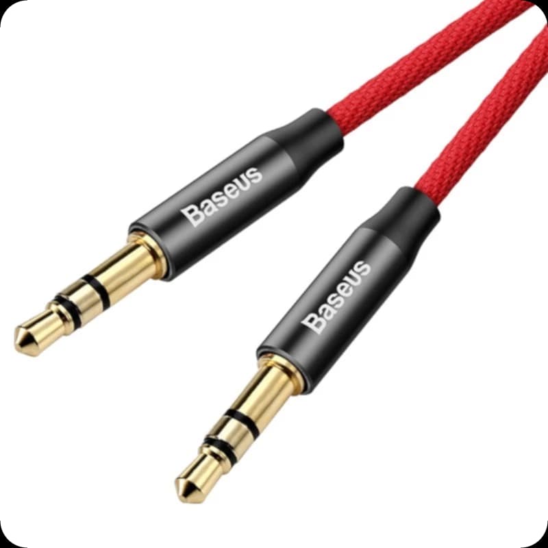 Baseus Yiven Câble adaptateur Mini Jack 3.5mm mâle à Mini Jack 3.5mm mâle 1.5m Noir