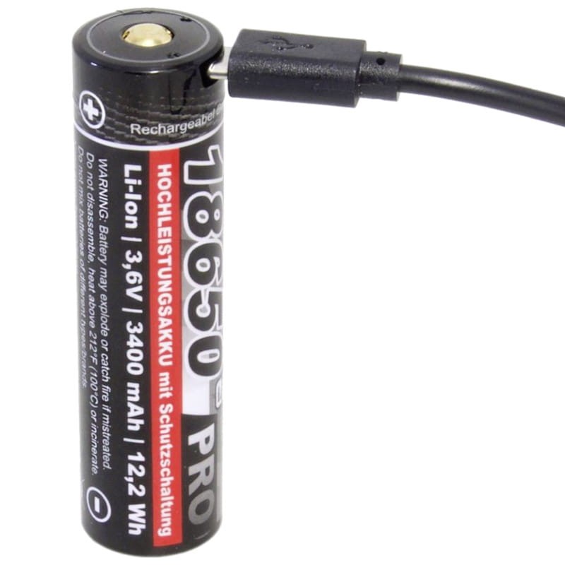 Bateria Kraftmax 18650 Pro Li-Ion USBC 3400mAh - Item1