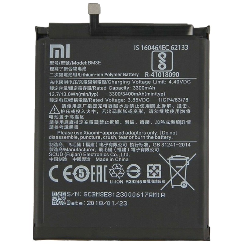 Bateria Xiaomi Mi 8 / Mi 8 Pro - BM3E