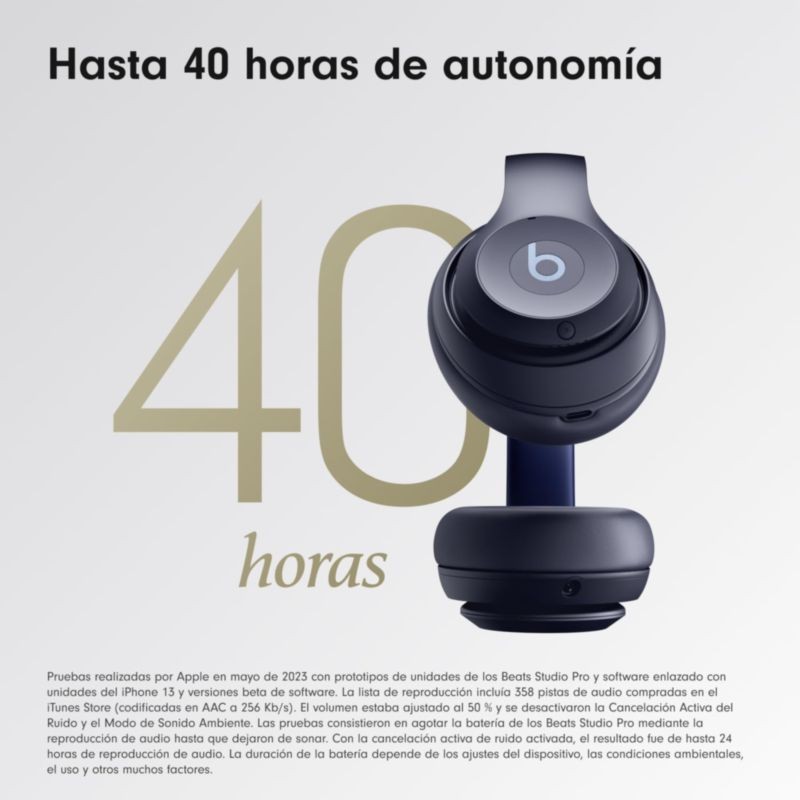 Apple Beats Studio Pro ANC Azul Marino - Auriculares Bluetooth - Ítem7
