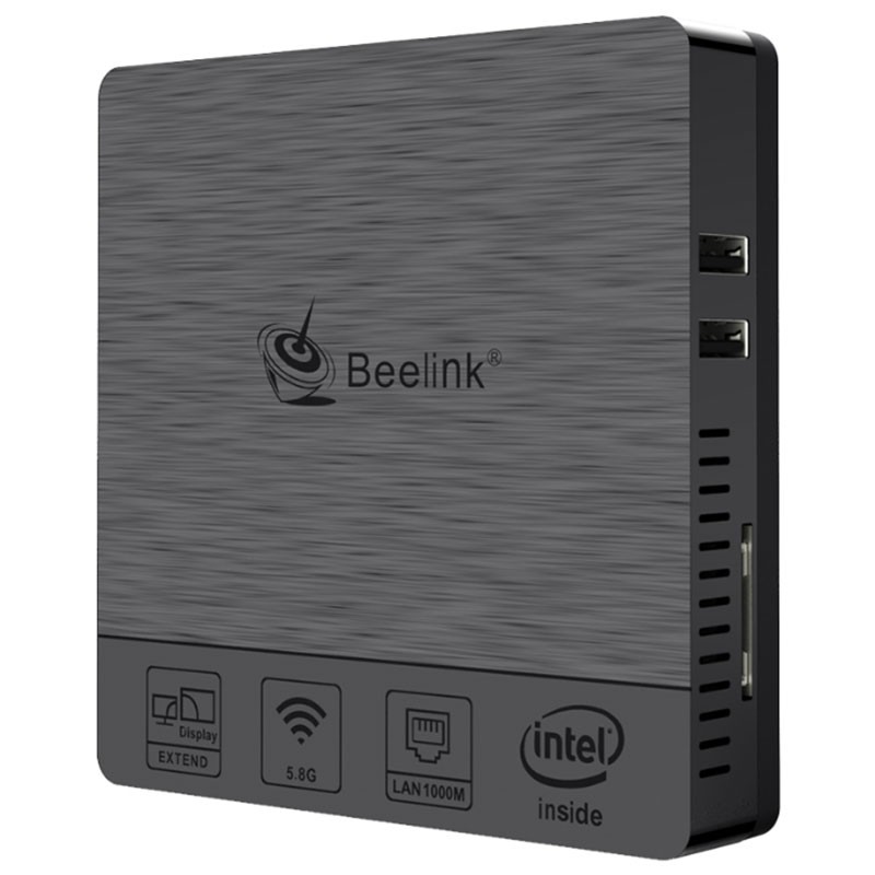 Beelink BT3 Pro II Intel Atom X5-Z8350/4GB/64GB - MiniPC - Supporte Windows 10 - Processeur Intel Atom X5-Z8350 - 4GB RAM - 64GB Stockage interne - Sortie HDMI 2.0 - Support vidéo 4K - Compatibilité 2 écrans Sortie VGA - Ítem