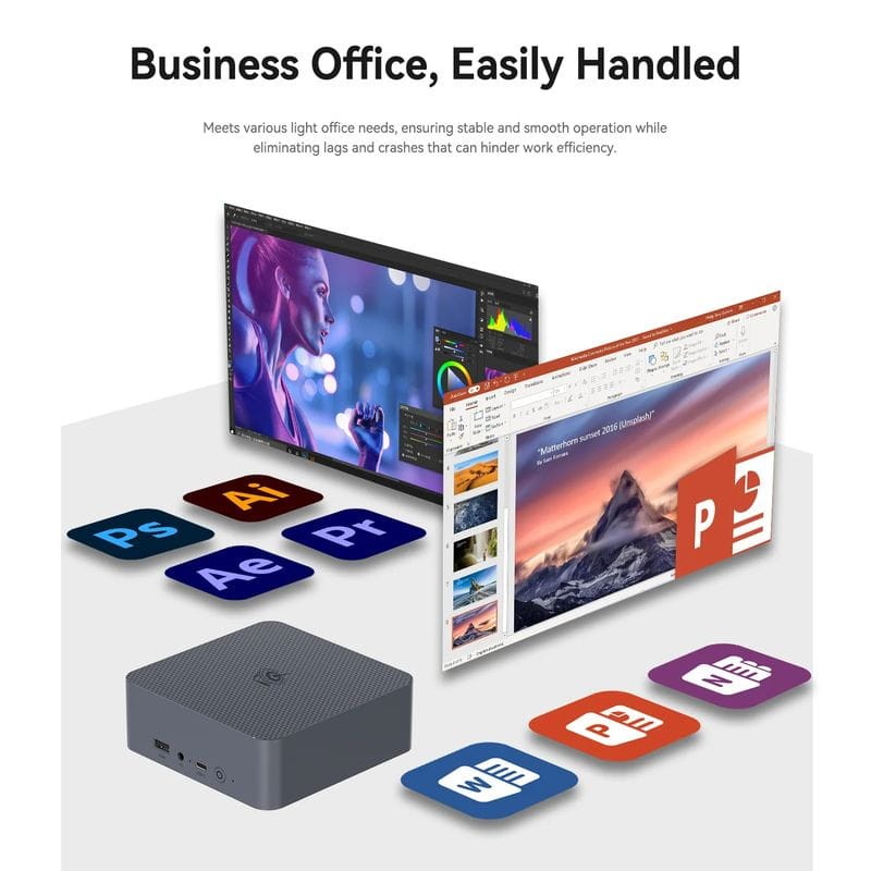 Beelink EQi12-LP Intel Core 1220P/24GB/500GB SSD/Windows 11 Pro Cinzento - Mini PC - Item9