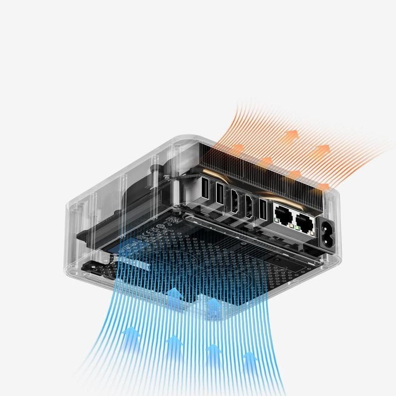Beelink EQR6-D5 AMD Ryzen 5 6600H/24 Go/1 To SSD/Windows 11 Pro Gris - Mini PC - Ítem5