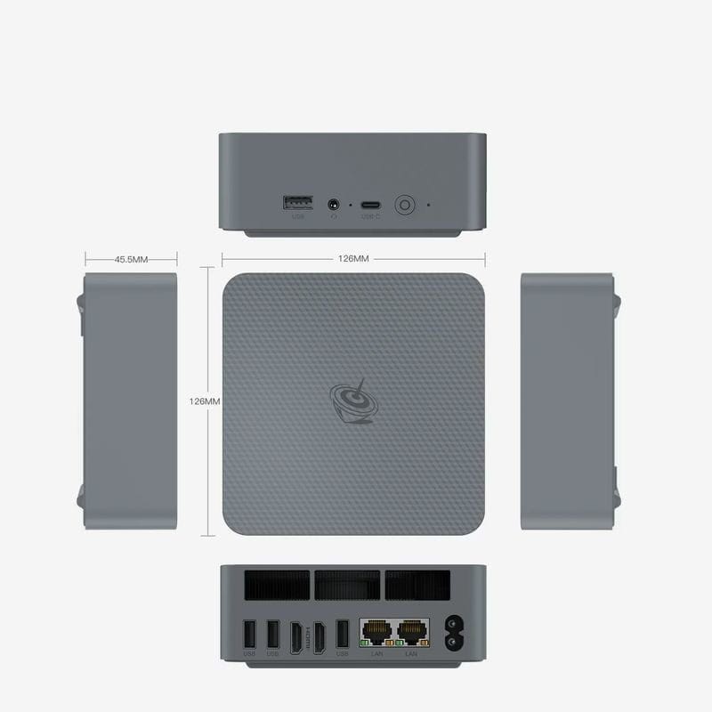 Beelink EQR6-D5 AMD Ryzen 7 7735HS/24GB/1TB SSD/Windows 11 Pro Gris - Mini PC - Ítem8