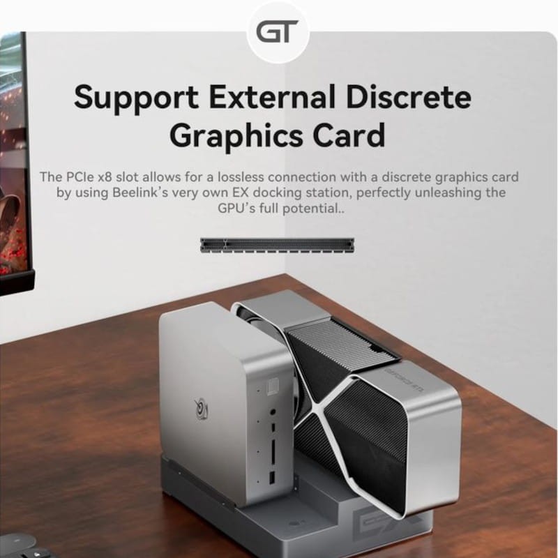 Beelink GTi12 Ultra Intel Core i9-12900H/32 Go/1 To SSD/Windows 11 Pro Gris - Mini PC - Ítem6