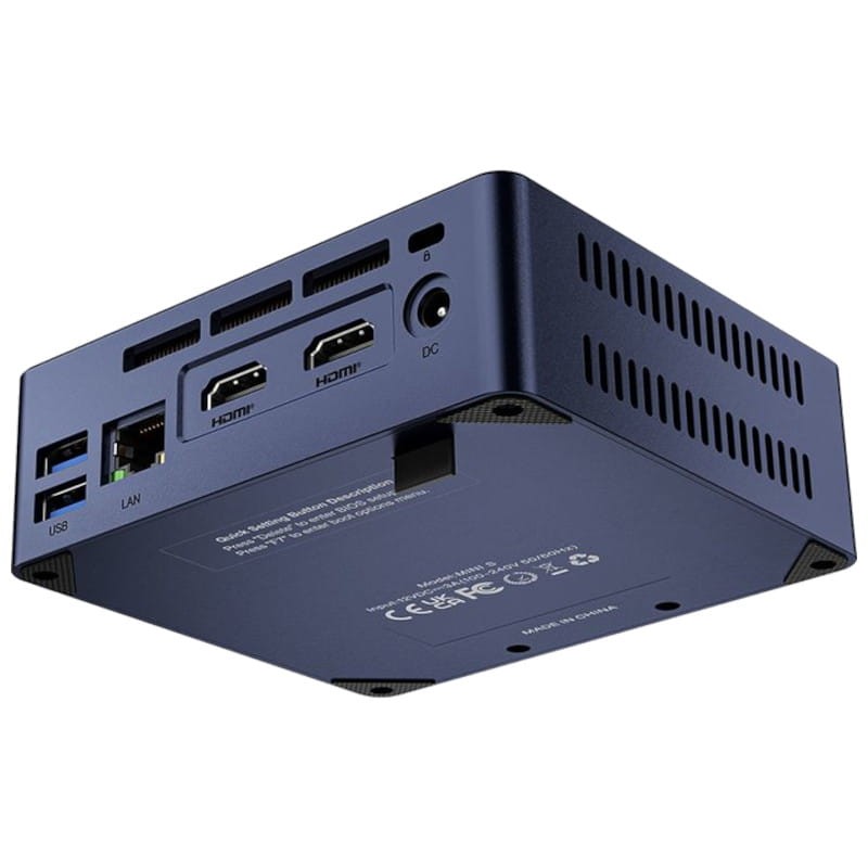 Beelink Mini S12 Intel N95/8Go/256Go/M.2 PCIe X1/Windows 11 Bleu - Ítem3