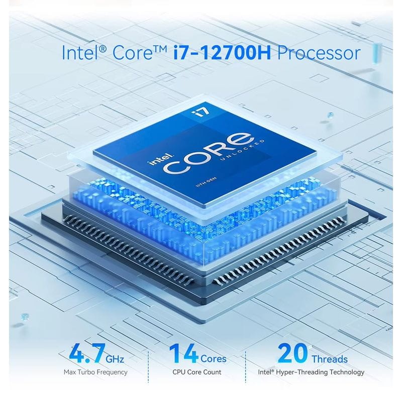 Beelink SEi12 Max Intel i7 12700H/32GB/500GB SSD/Windows 11 Pro Negro - Mini PC - Ítem3