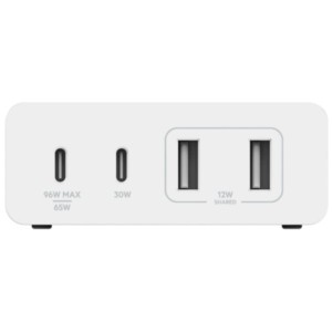 Belkin Pro GaN 108W 2x USB-C+2x USB-A - Charguer