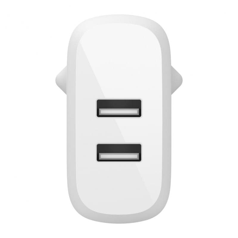 Belkin USB-A 24W Blanco - Cargador Dual, Carga rápida