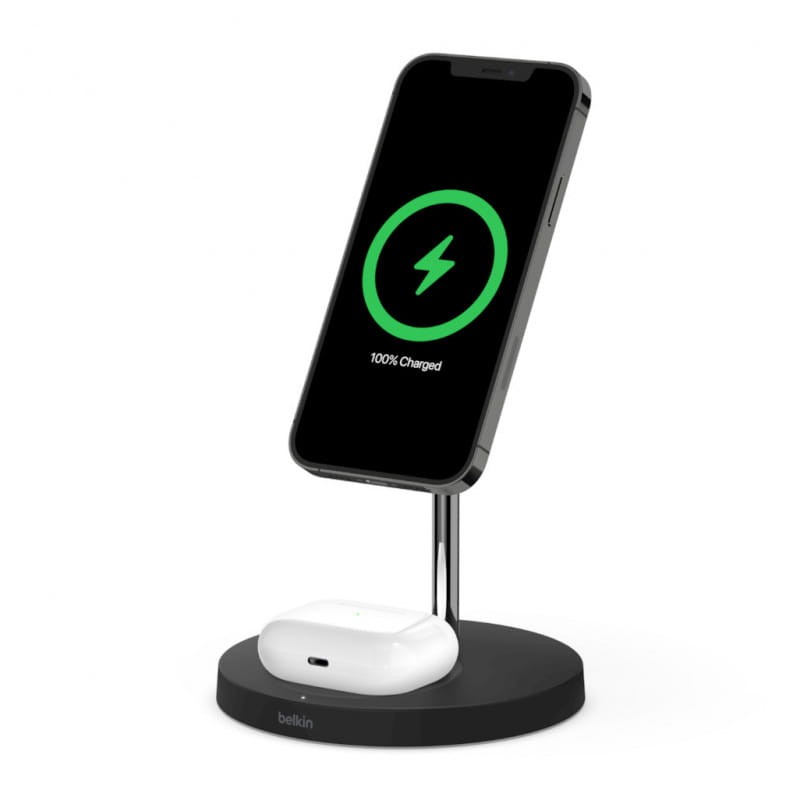 Belkin 2 en 1 MagSafe Preto - Carregador sem fio - Item