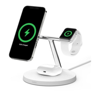 Belkin 3 in 1 Magsafe White- Wireless Charger