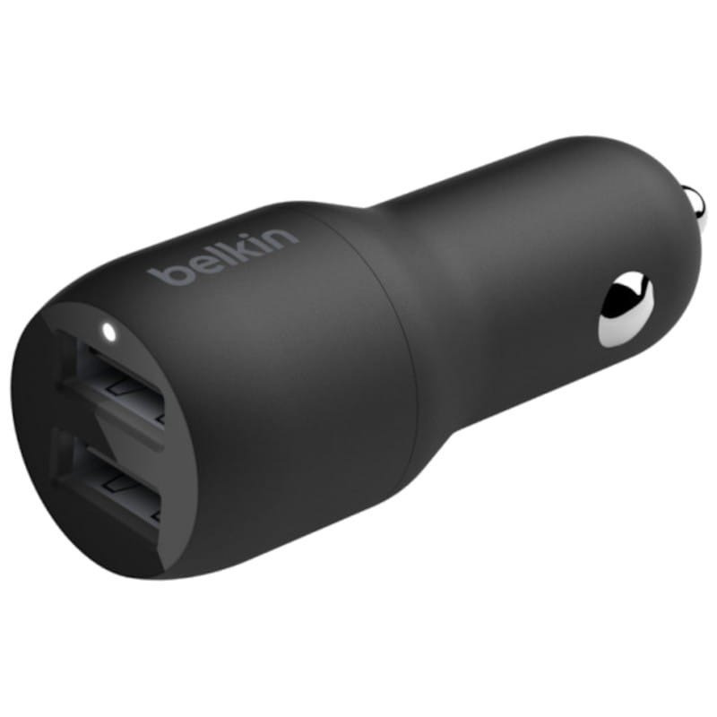 Belkin USB-A 24W Negro - Cargador de Coche Dual - Ítem