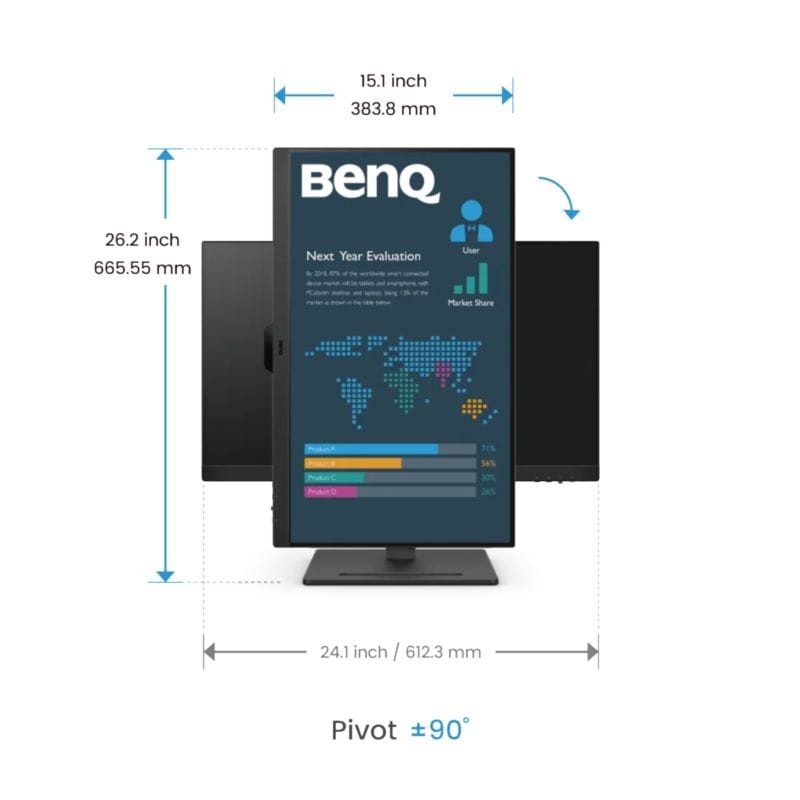 BenQ BL2790T 27 Full HD IPS 100 Hz Preto - Monitor para PC - Item8