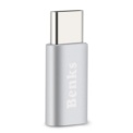 Benks Adaptador OTG USB Tipo C a USB 3.0 - Color Plateado - Ítem