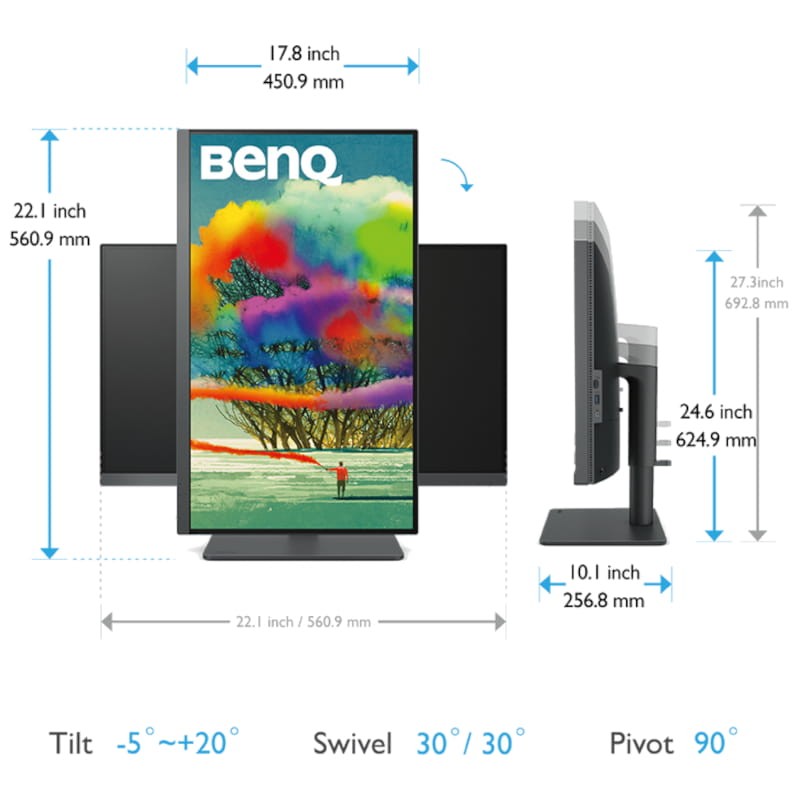 BenQ PD2705U 27 4K Ultra HD LED Negro - Monitor PC - Ítem3