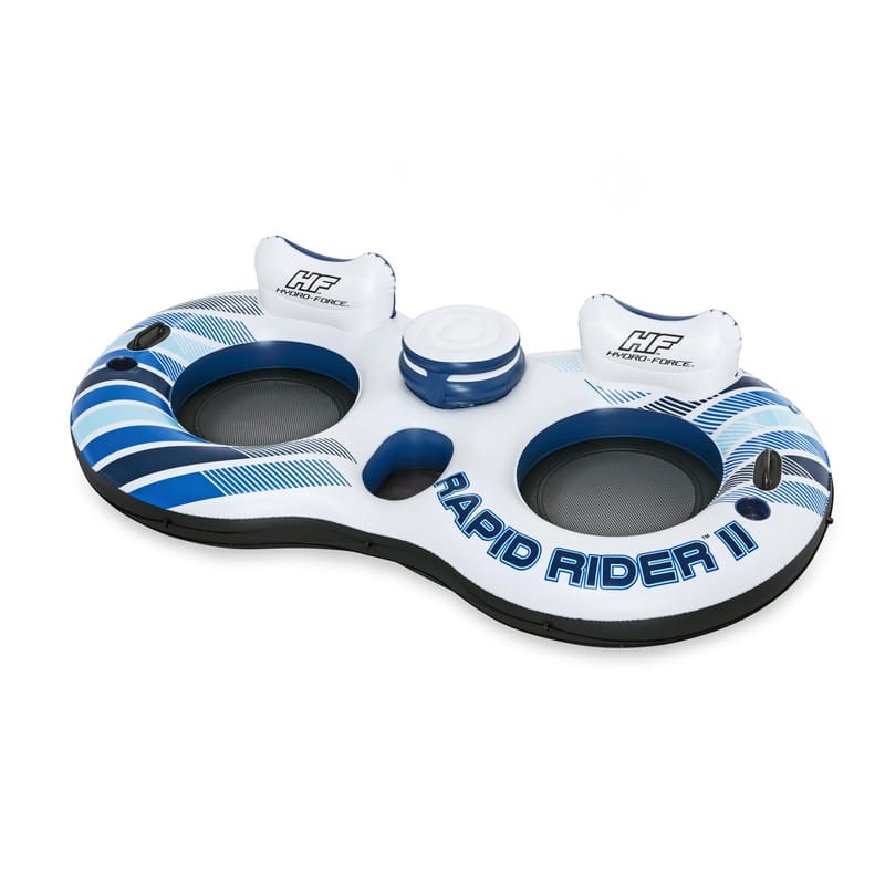 Flotador para dos personas con reposavasos Hydro Force Rapid Rider Bestway 43113 - Ítem