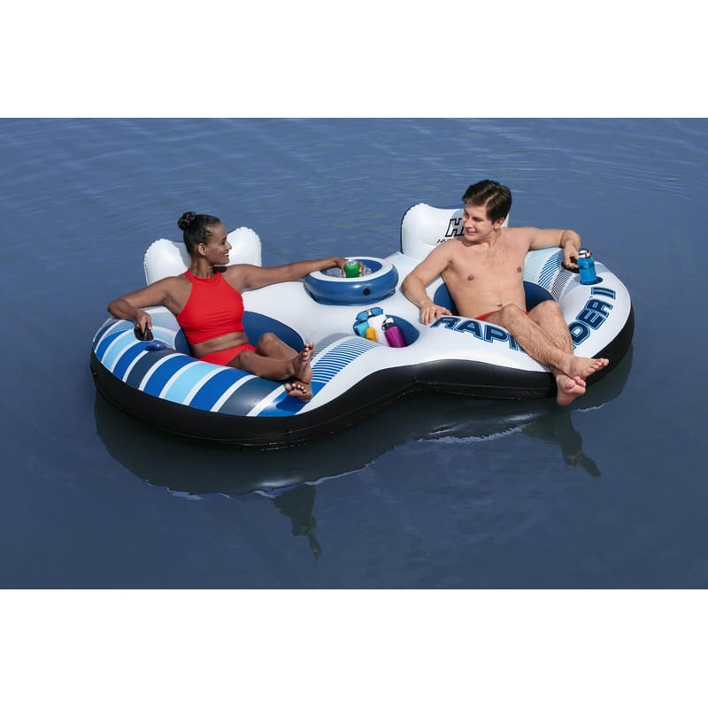 Flutuador para duas pessoas com porta-copos Hydro Force Rapid Rider Bestway 43113 - Item5