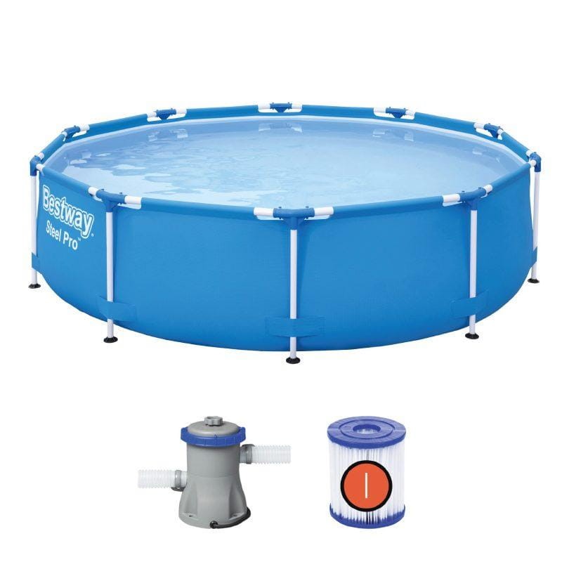 Piscina desmontable redonda grande Bestway Steel Pro 56679 - 305 cm - Ítem