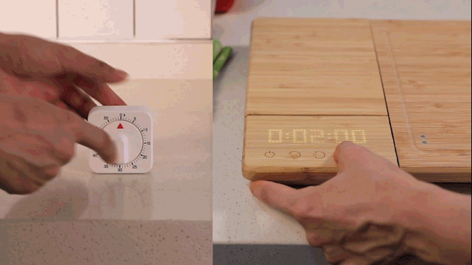 Temporizador digital de la tabla de cortar ChopBox