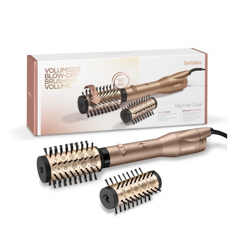 BaByliss Big Hair Dual AS952E 2 brosses 650 W Airflow 2,5 mts Or - Brosse rotative - Ítem5