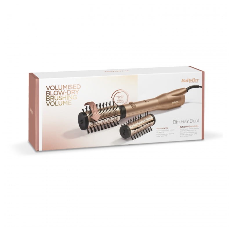 BaByliss Big Hair Dual AS952E 2 brosses 650 W Airflow 2,5 mts Or - Brosse rotative - Ítem7