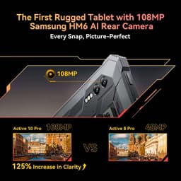 Blackview Active 10 Pro 5G 12GB/256GB Preto - câmara traseira de 108 MP