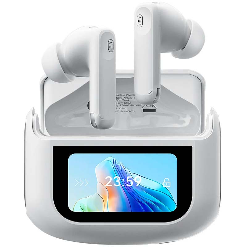 Blackview Airbuds 12 IPX7 Blanc - Écouteurs Sans Fil et Boîtier avec Écran LED - Ítem