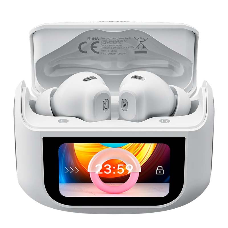 Blackview Airbuds 12 IPX7 Blanc - Écouteurs Sans Fil et Boîtier avec Écran LED - Ítem3