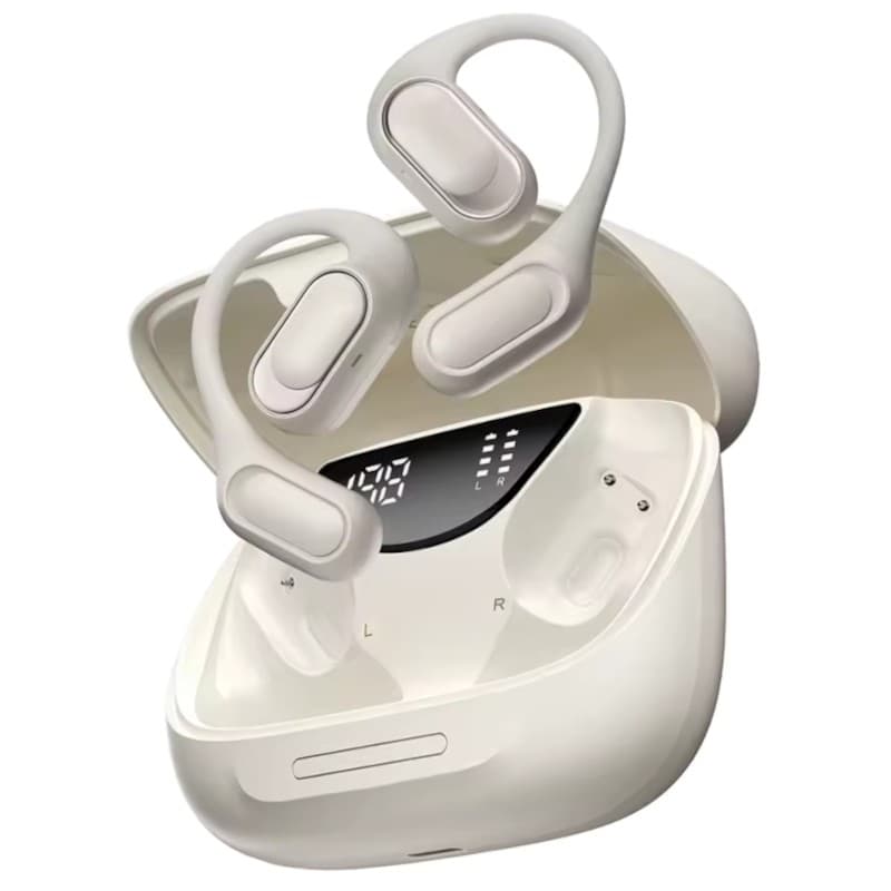 Auriculares sem fios Blackview Airbuds 200 TWS, vista frontal branca