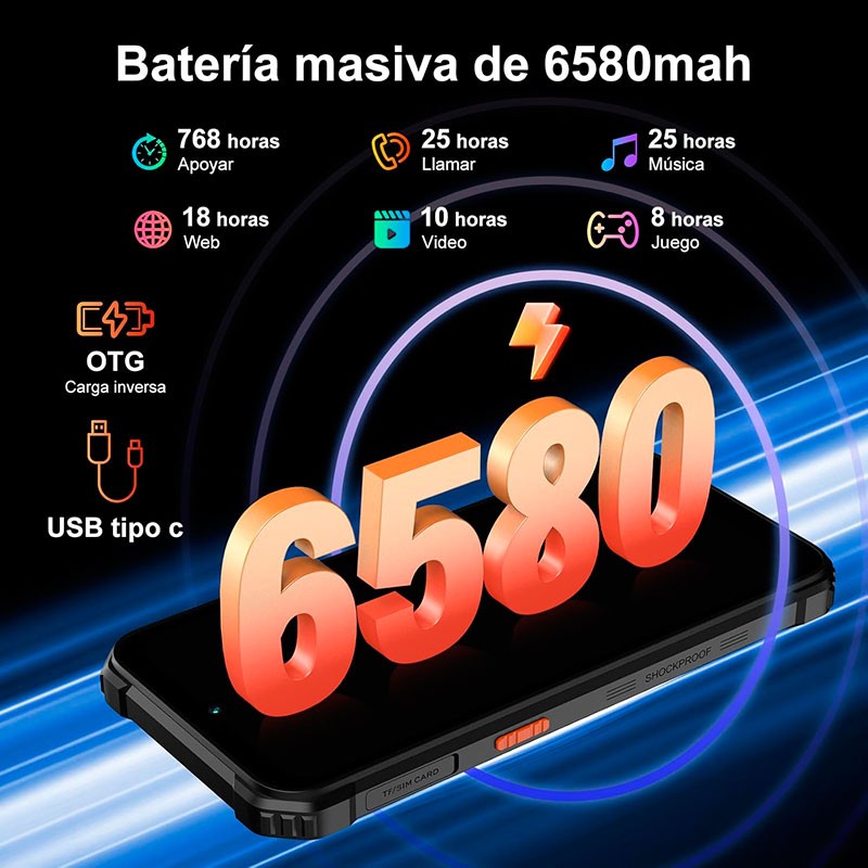 Blackview BV5300 Plus 8Go/128Go Noir - Smartphone Robuste - Ítem4