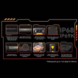 Blackview BV7300 6GB/256GB Preto - resistência à água e ao pó