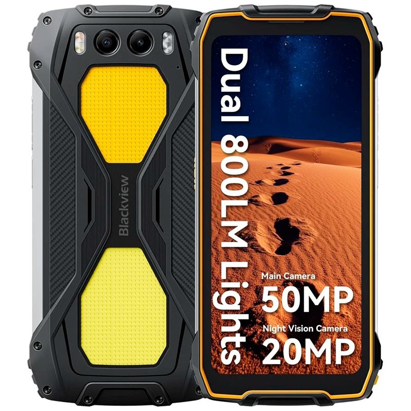 Blackview BV7300 6GB/256GB Laranja - Telemóvel robusto - Item