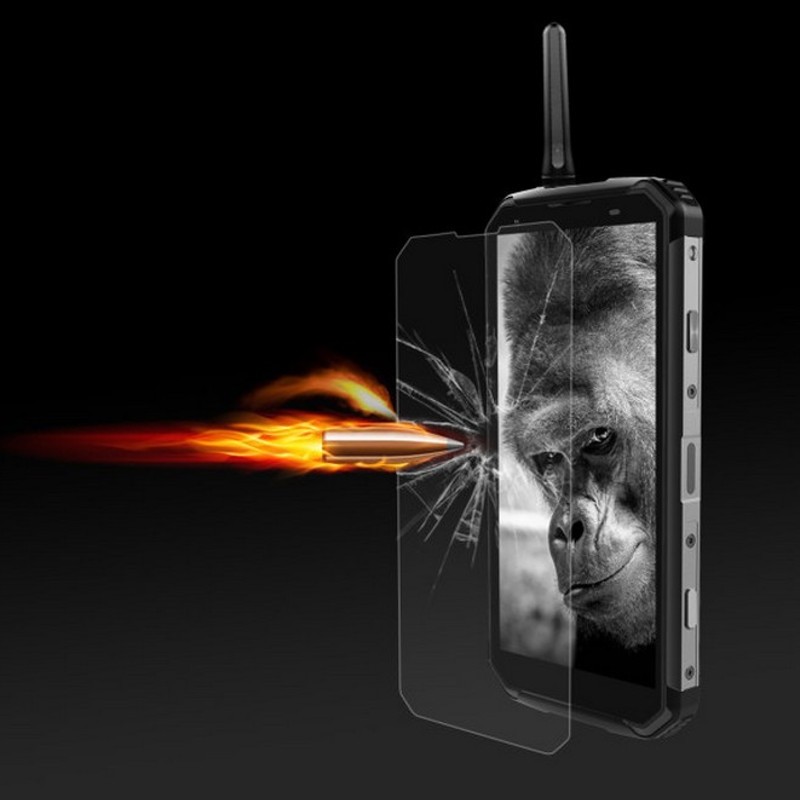 Blackview BV9500 Pro 6Go/128Go, smartphone robuste noir avec antenne supérieure, grand écran bord à bord affichant un visuel volcanique lumineux - Ítem8