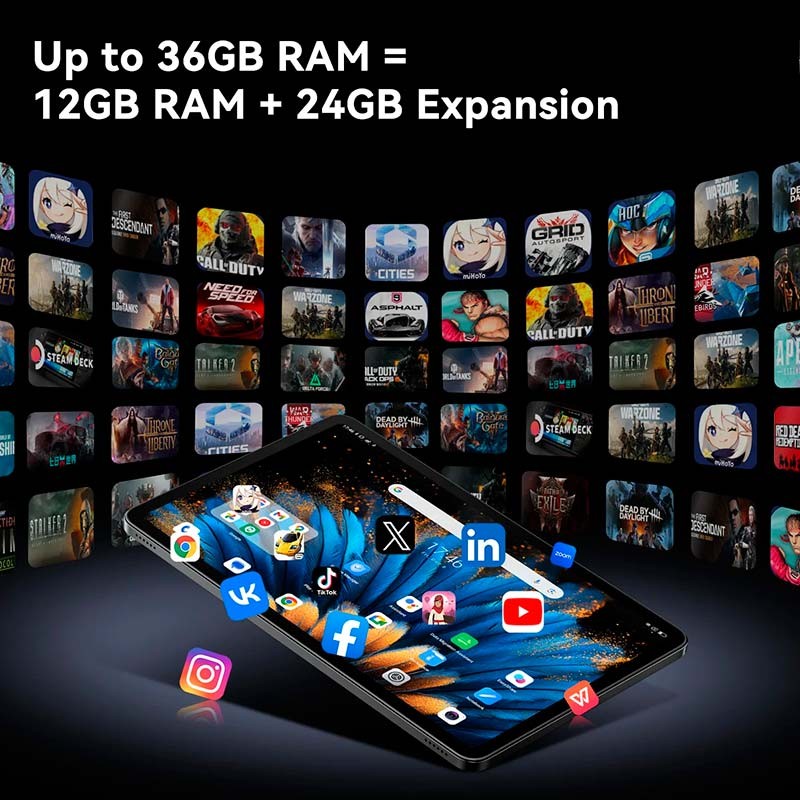 Blackview MEGA 2 12'' 4G 8GB/256GB Azul - Tablet - Item3