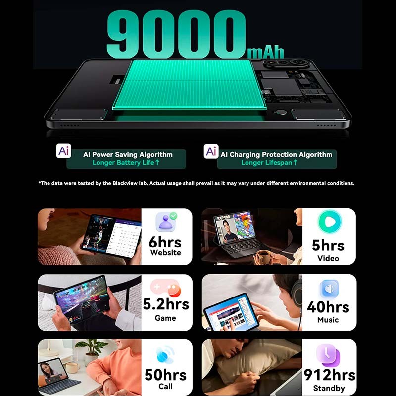 Blackview MEGA 2 12'' 4G 8GB/256GB Azul - Tablet - Item5