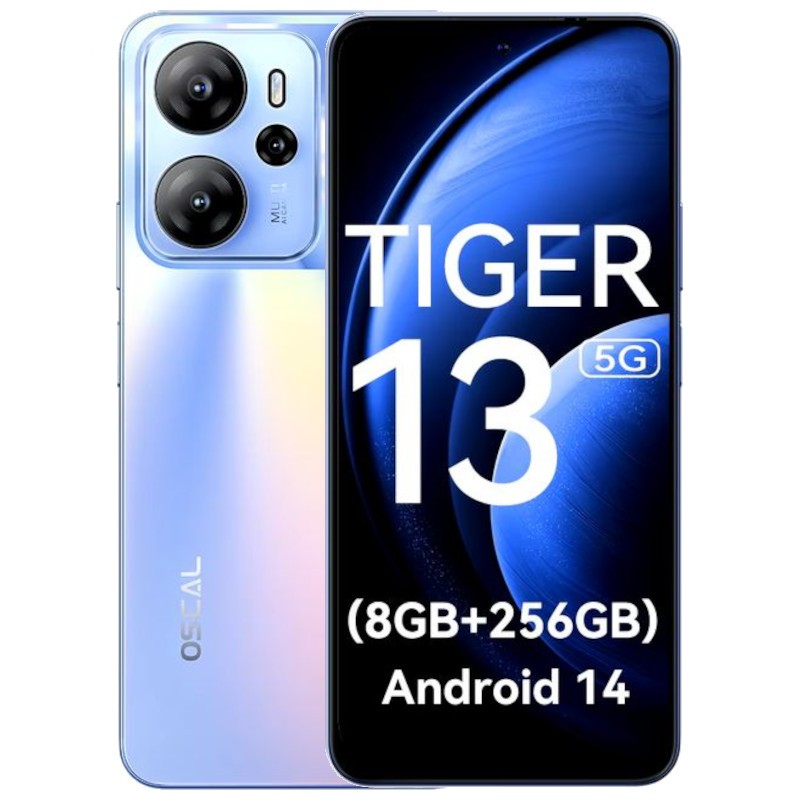 Oscal Tiger 13 8Go/256Go Bleu - Téléphone portable - Ítem