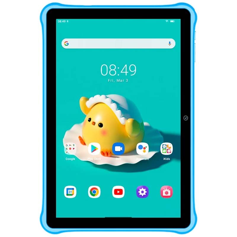 vista frontal de la Tablet para Niños Blackview Tab A7 Azul