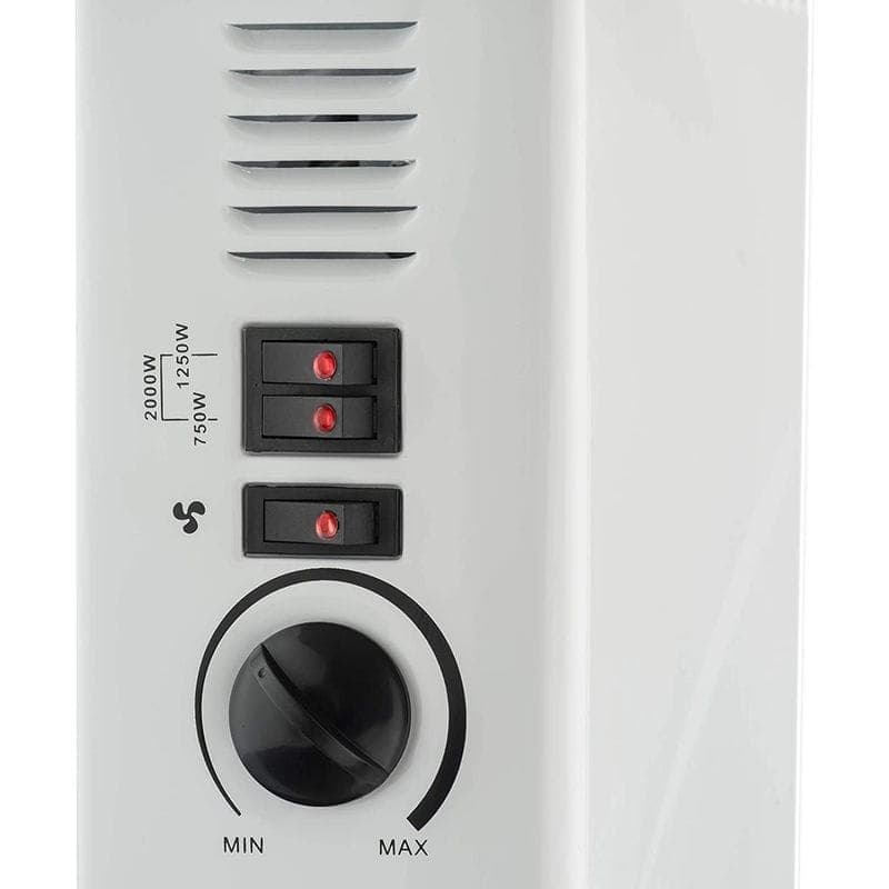 Blaupunkt BP1008 2000W Convection Heater Blanc Côté Gauche