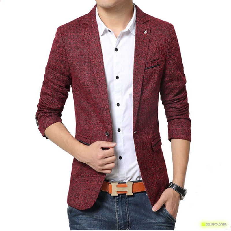 blazer lino hombre