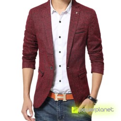Blazer Exclusive de Lino Granate - Hombre - Ítem2