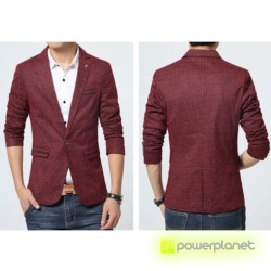 Blazer Exclusive de Lino Granate - Hombre - Ítem1