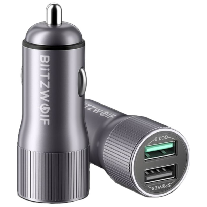 Bliztwolf BW-SD2 Cargador de Coche Dual USB QC3.0 + 2.4A 30W