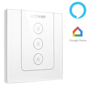 BlitzWolf BW-SS9 Interruptor Inteligente WiFi Triple - Google Home / Amazon Alexa